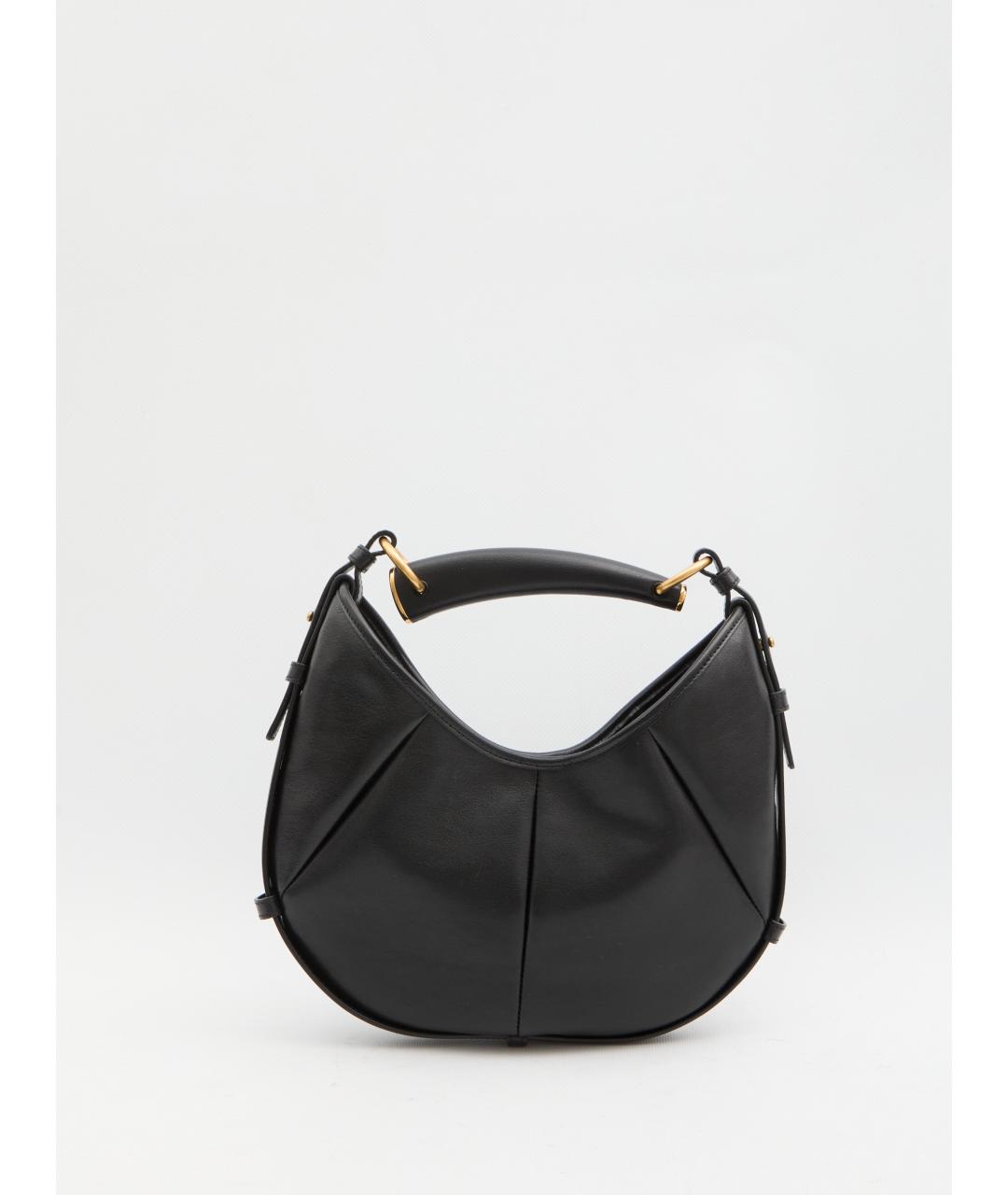 SAINT LAURENT Черная кожаная сумка через плечо, фото 5