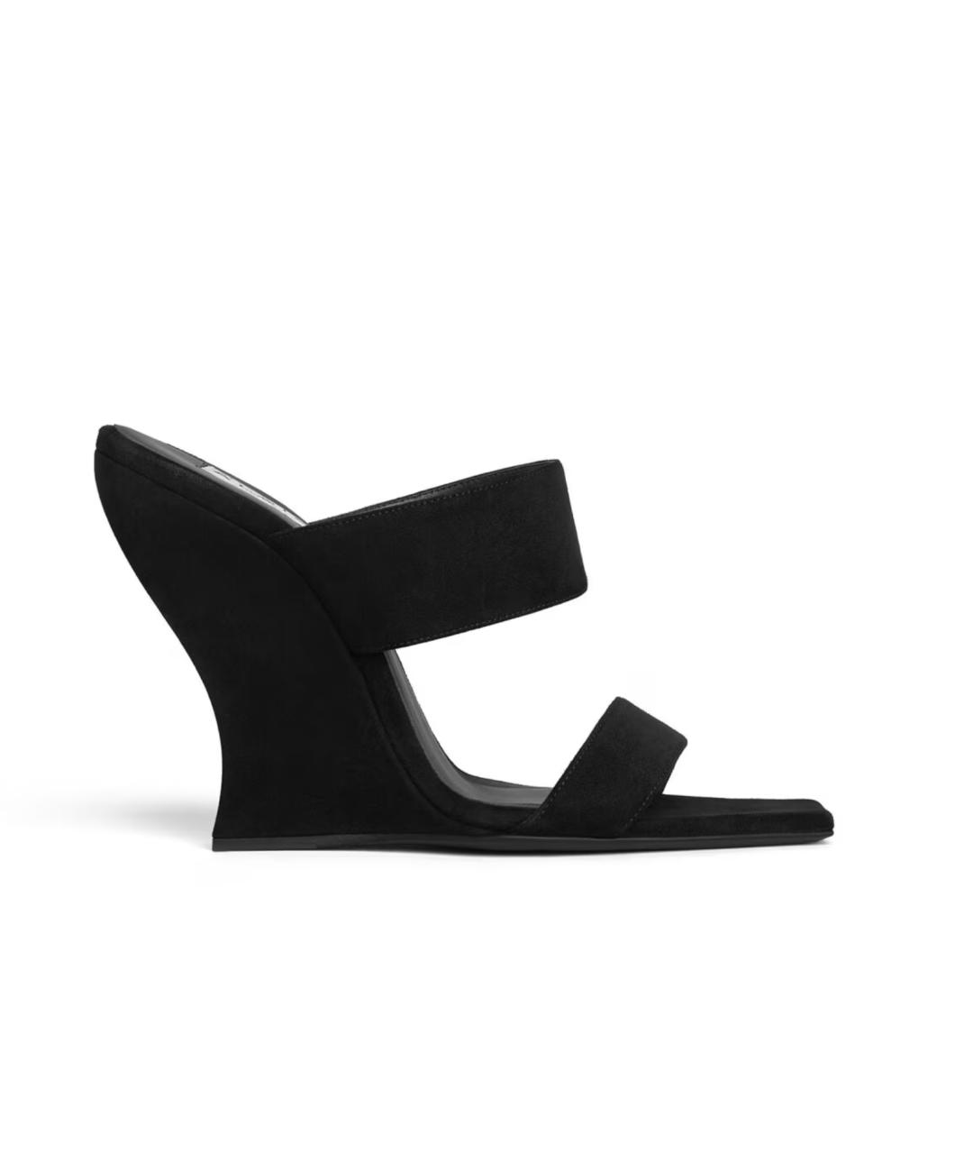 ALAIA Черные замшевые босоножки, фото 1