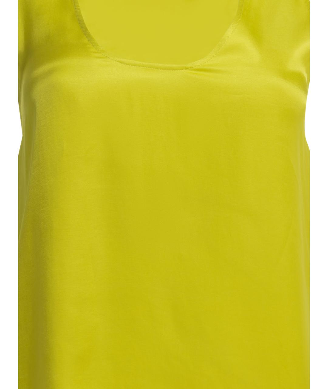 Sa Su Phi Желтая вискозная майка, фото 3