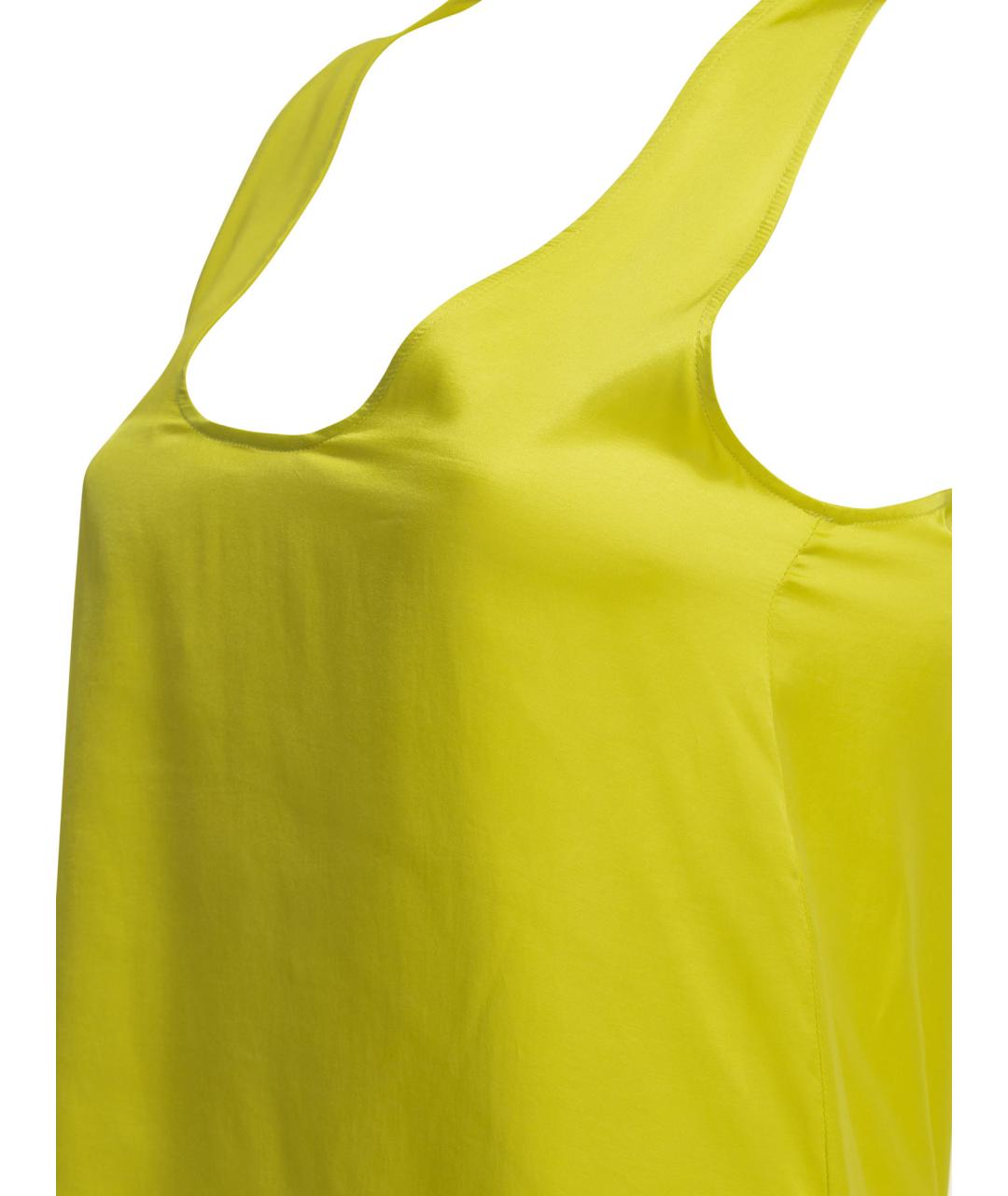 Sa Su Phi Желтая вискозная майка, фото 4