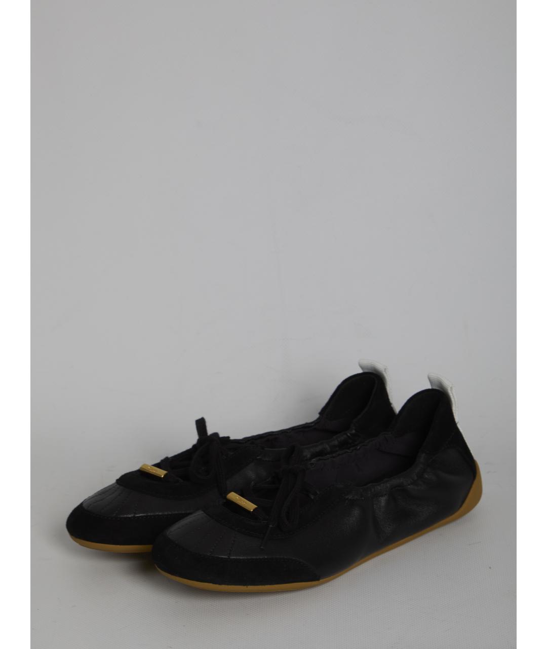 CHLOE Черные кожаные балетки, фото 2