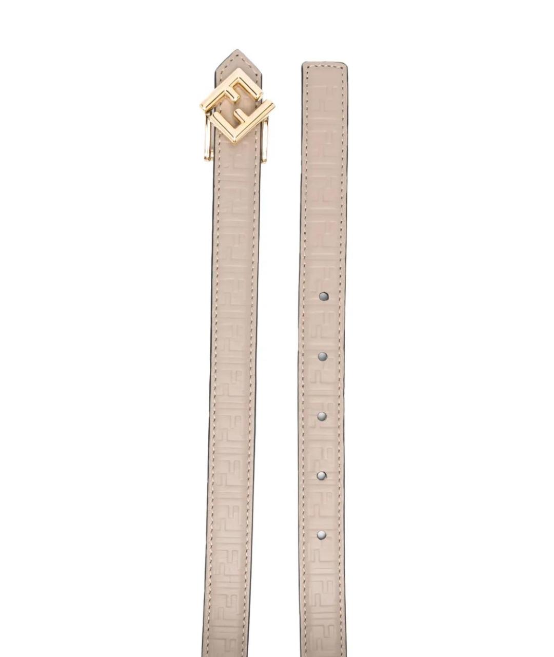 FENDI Черный кожаный ремень, фото 2