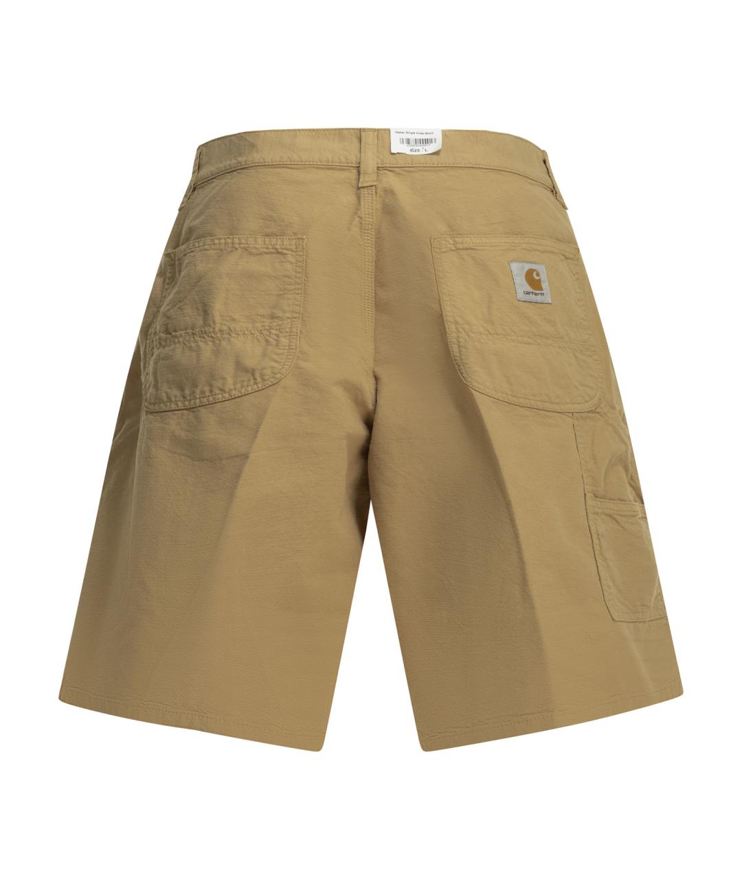CARHARTT WIP Бежевые хлопковые шорты, фото 2