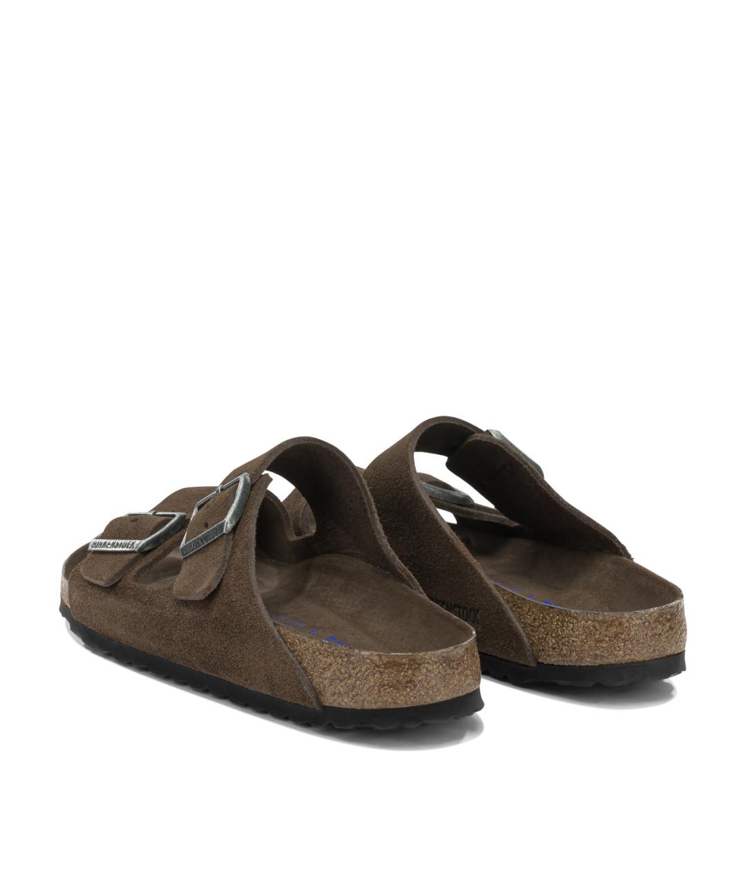 BIRKENSTOCK Коричневые замшевые сандалии, фото 4