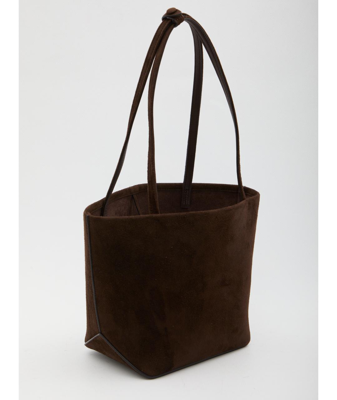 THE ROW Коричневая кожаная сумка через плечо, фото 3