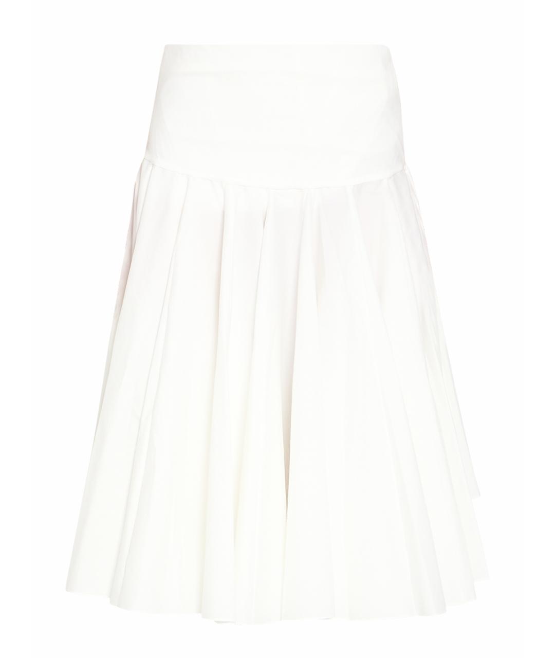 JACQUEMUS Белая хлопковая юбка миди, фото 1