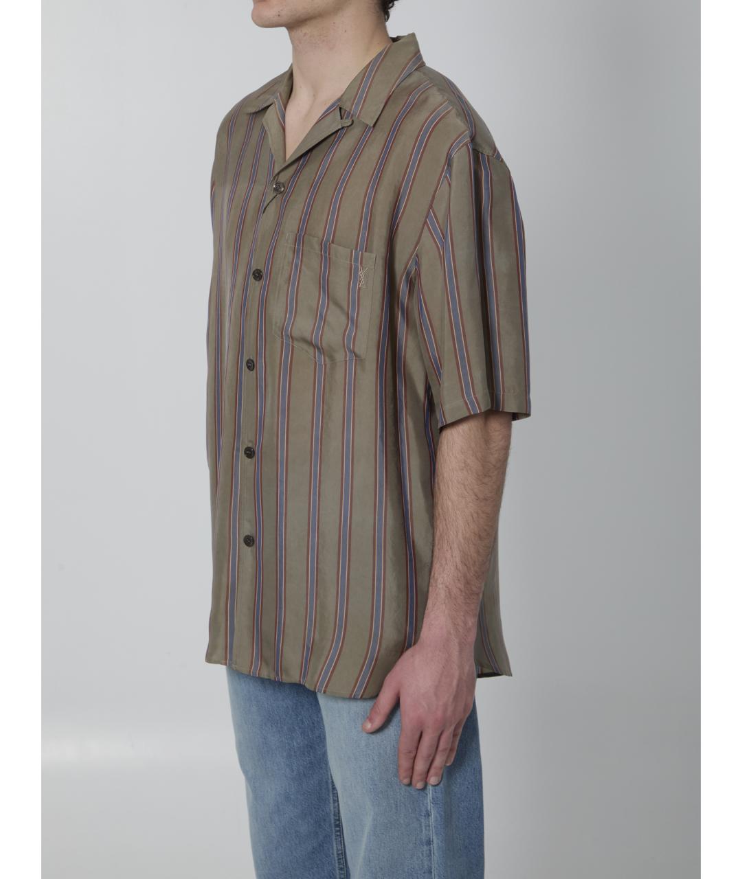 SAINT LAURENT Мульти хлопковая кэжуал рубашка, фото 4