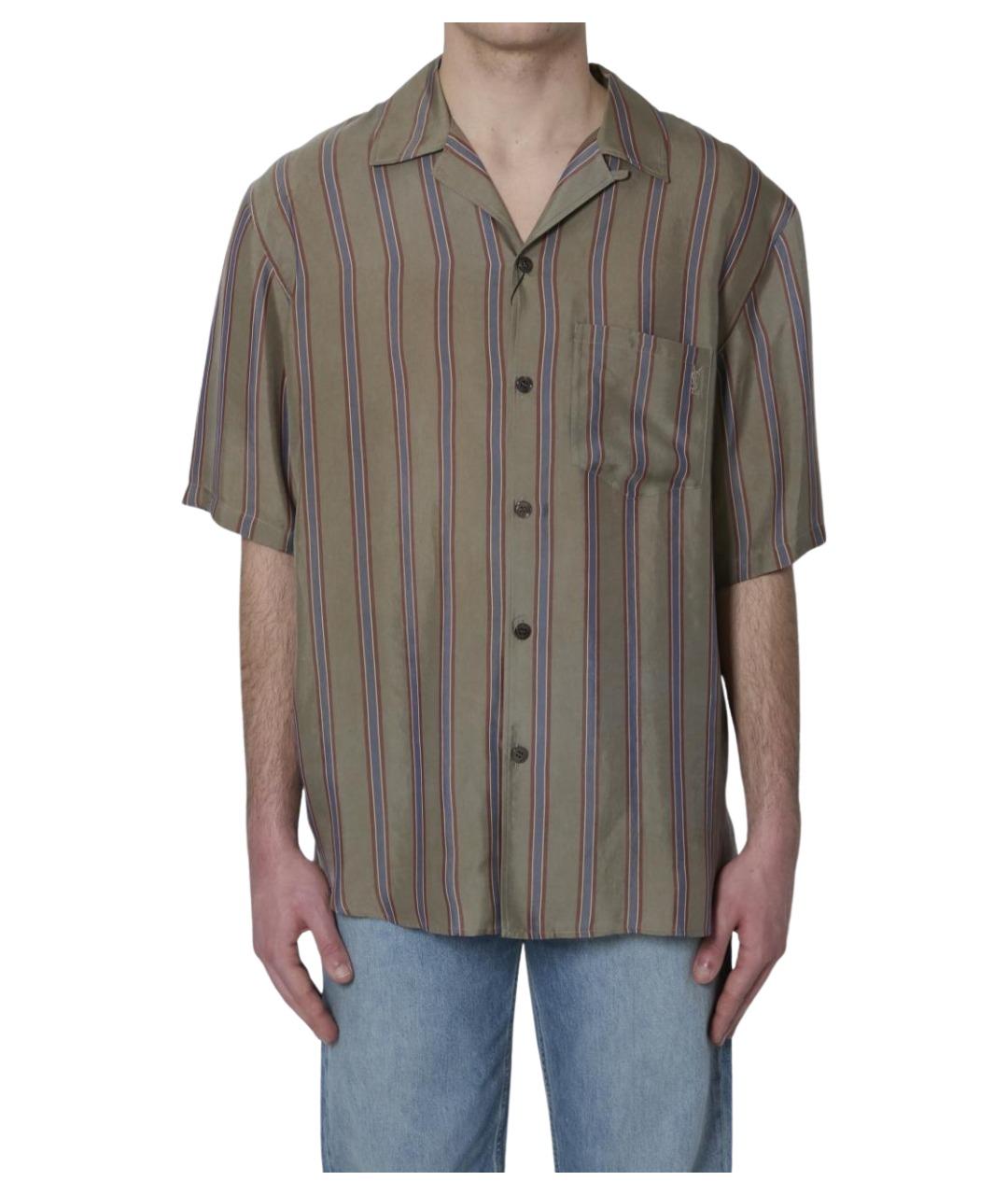 SAINT LAURENT Мульти хлопковая кэжуал рубашка, фото 1