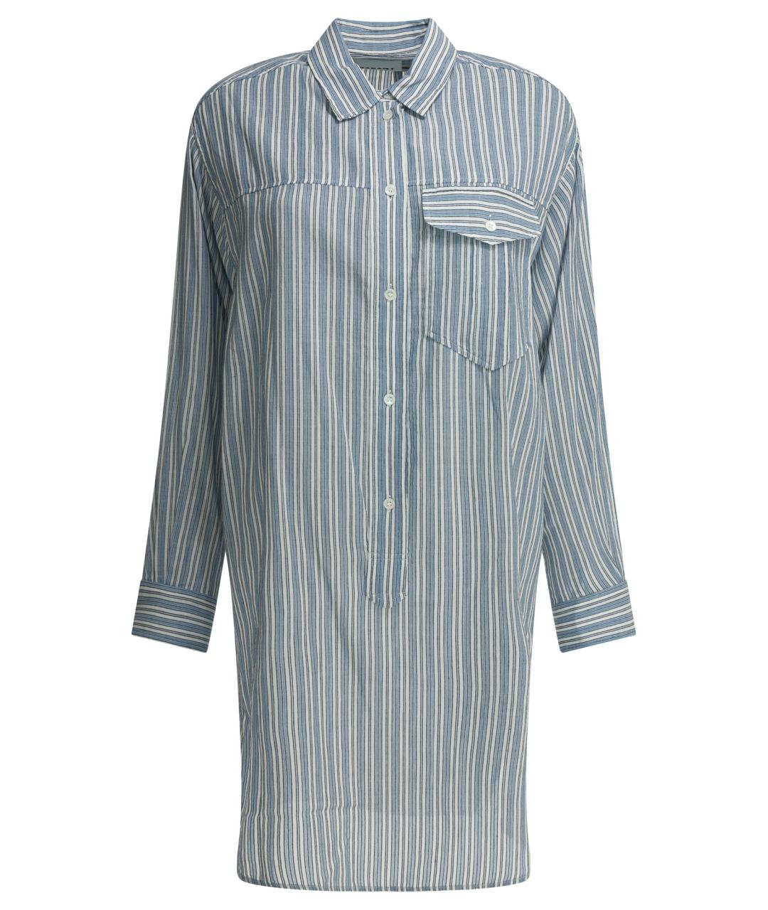 ISABEL MARANT Синее хлопковое повседневное платье, фото 1