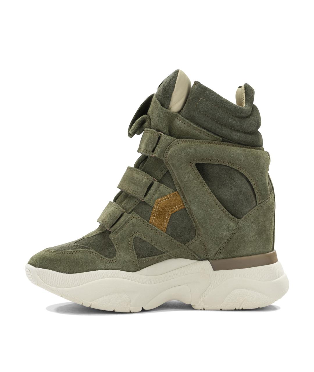 ISABEL MARANT Зеленые замшевые кроссовки, фото 3