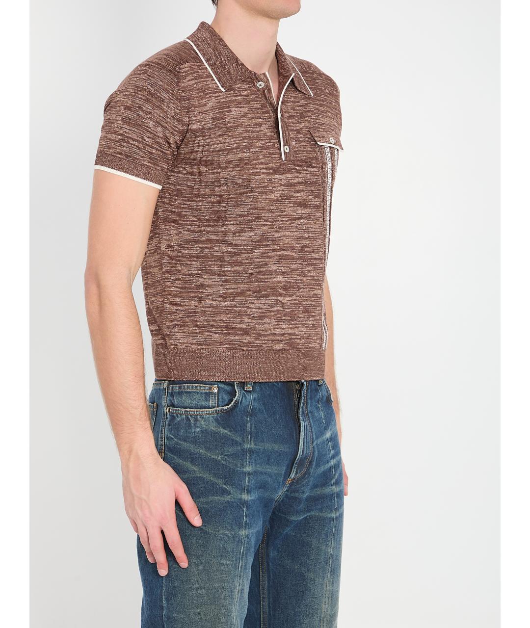 VERSACE Коричневая футболка, фото 2