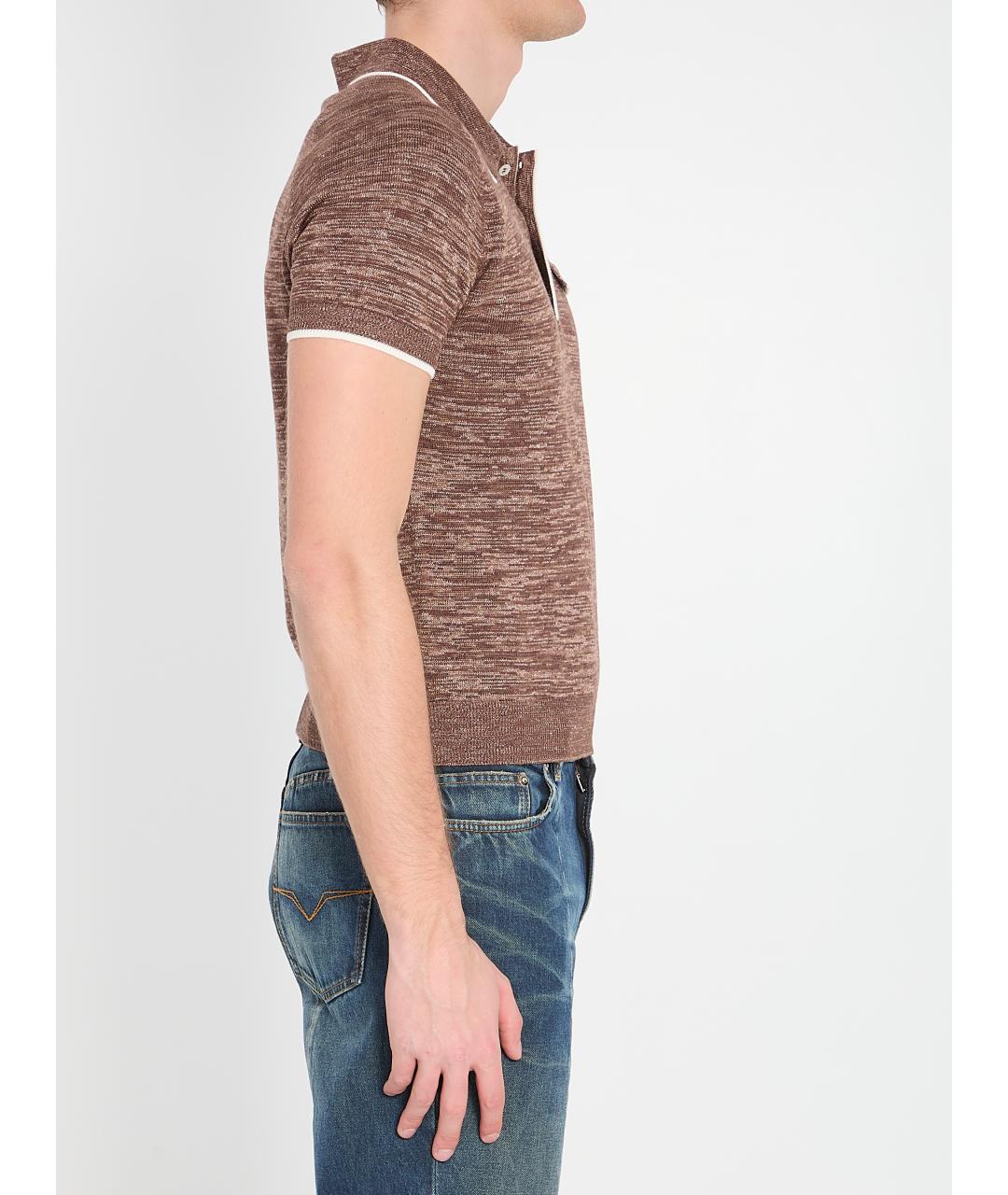 VERSACE Коричневая футболка, фото 3