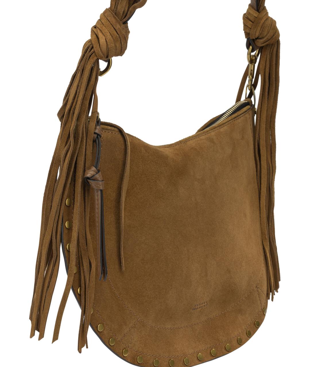 ISABEL MARANT Коричневая замшевая сумка через плечо, фото 4