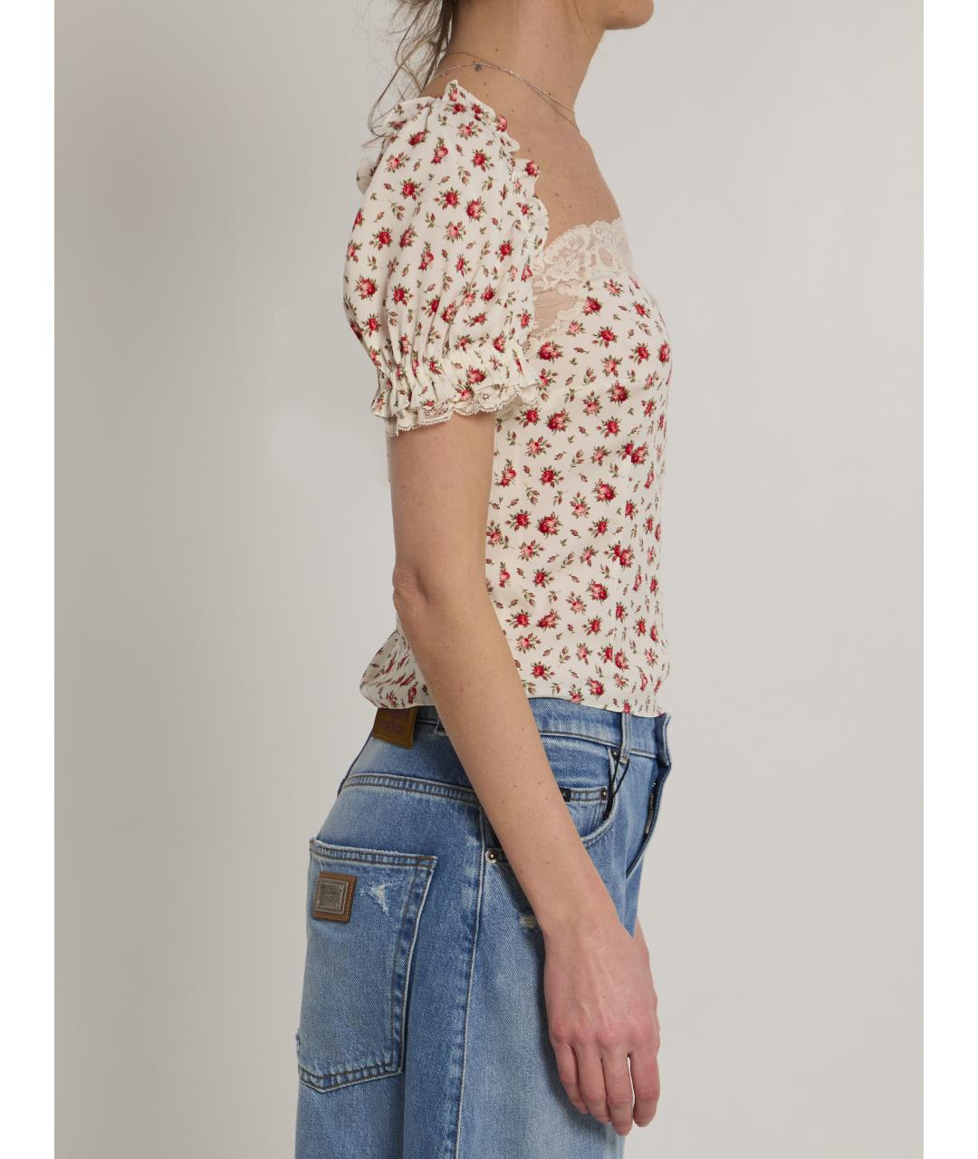 DOLCE&GABBANA Мульти шелковая блузы, фото 5