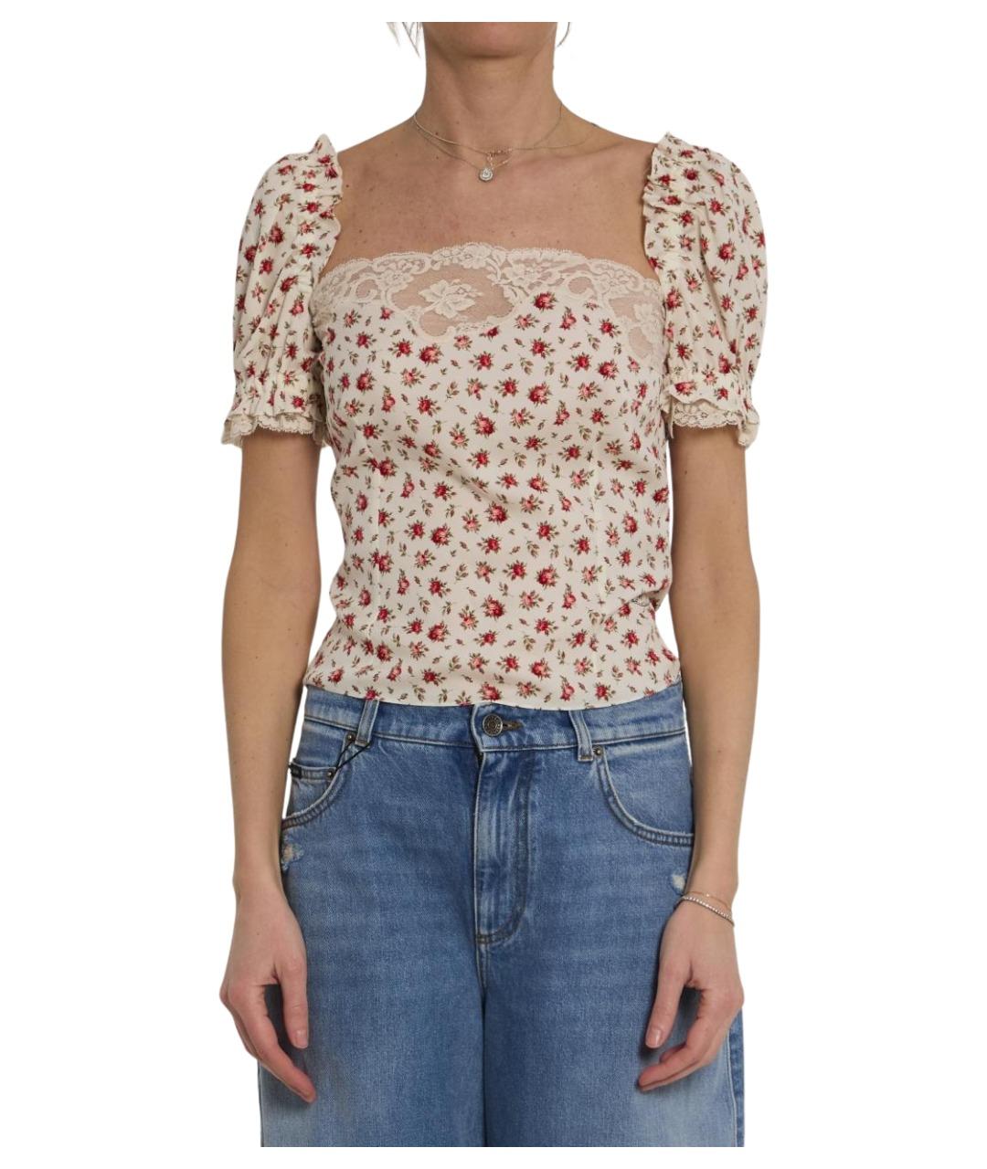 DOLCE&GABBANA Мульти шелковая блузы, фото 1