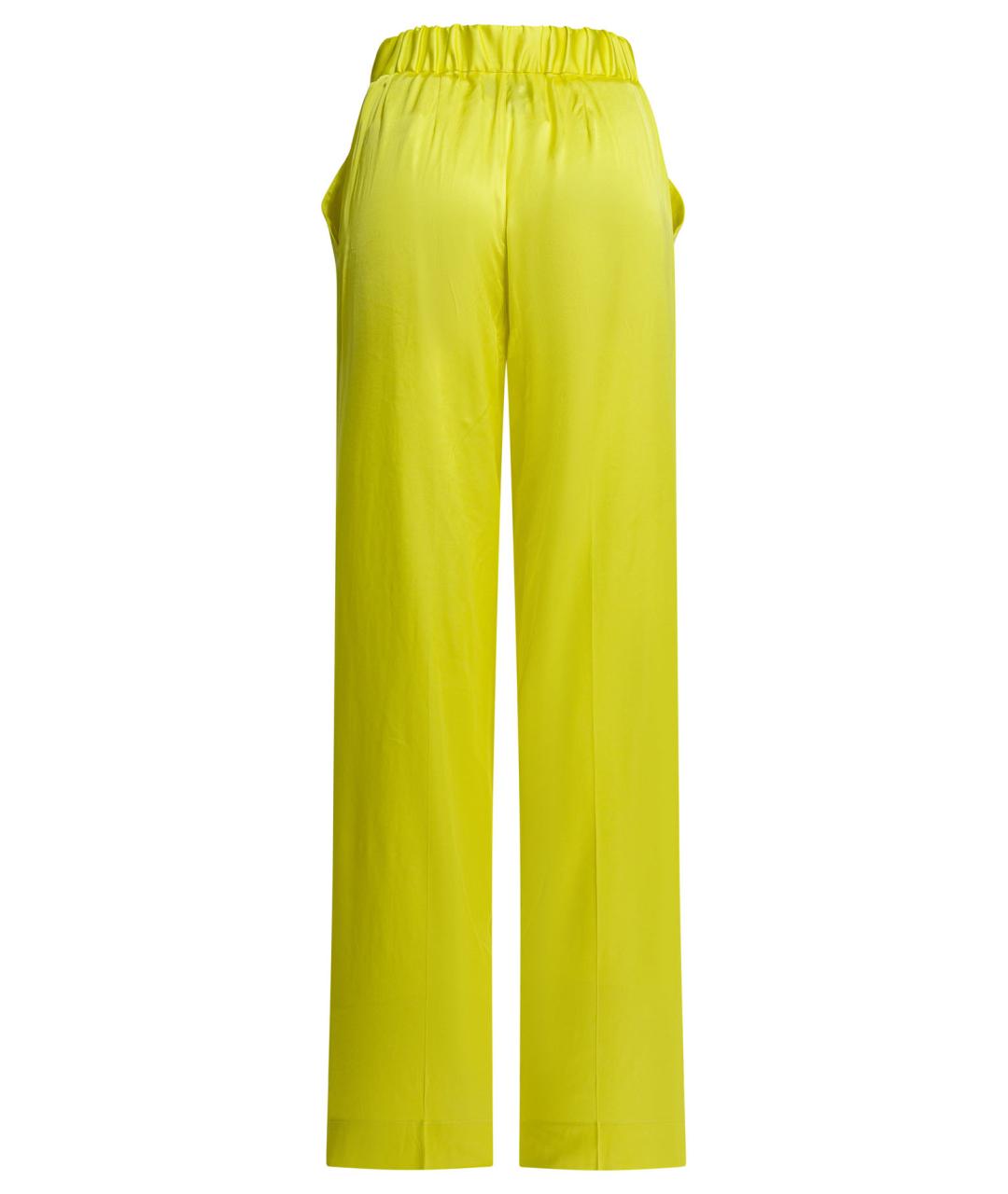 Sa Su Phi Желтые вискозные прямые брюки, фото 2
