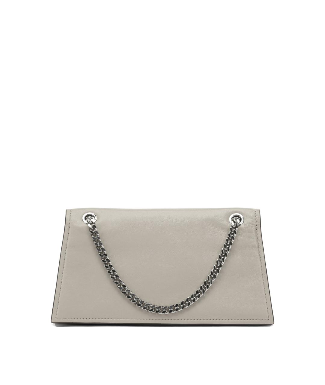 TORY BURCH Серая кожаная сумка через плечо, фото 3