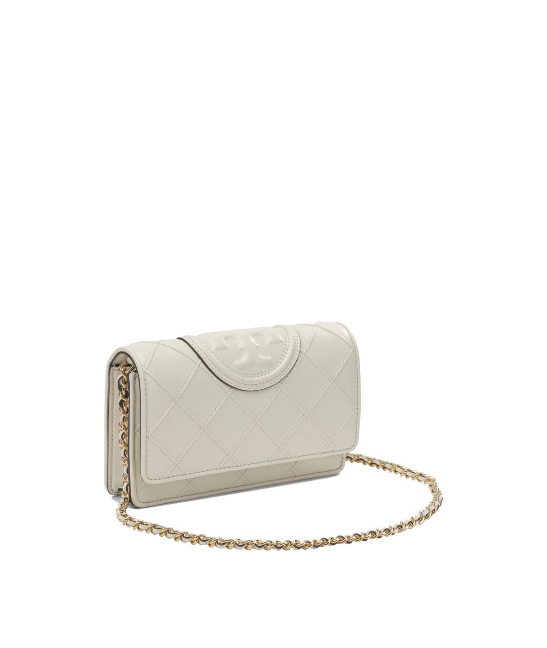 TORY BURCH Белый кожаный кошелек, фото 2