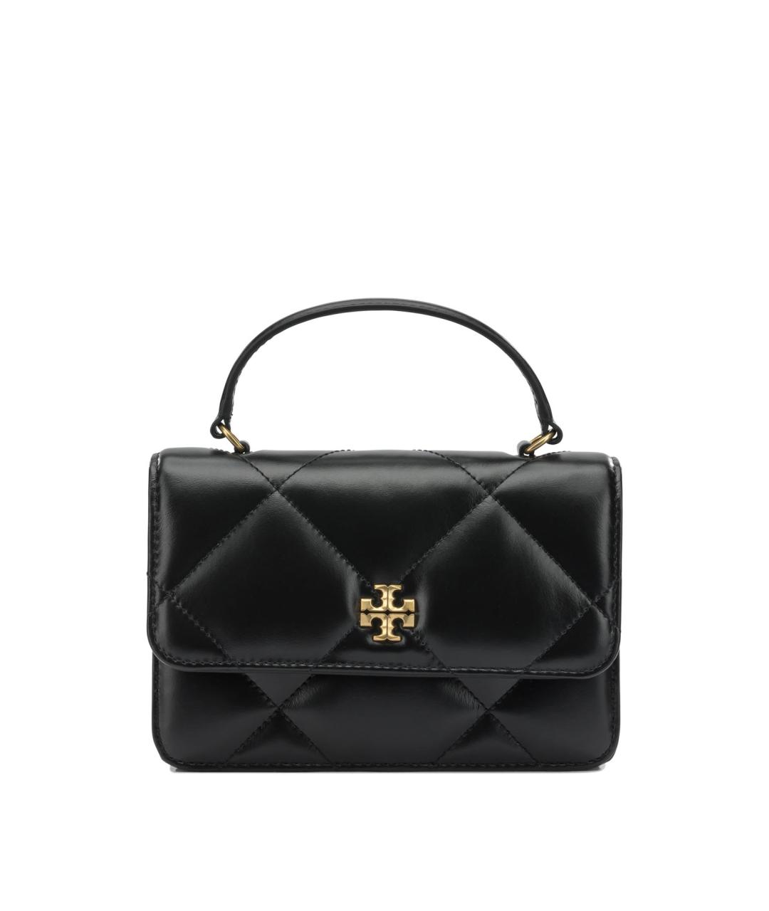 TORY BURCH Черная кожаная сумка через плечо, фото 1