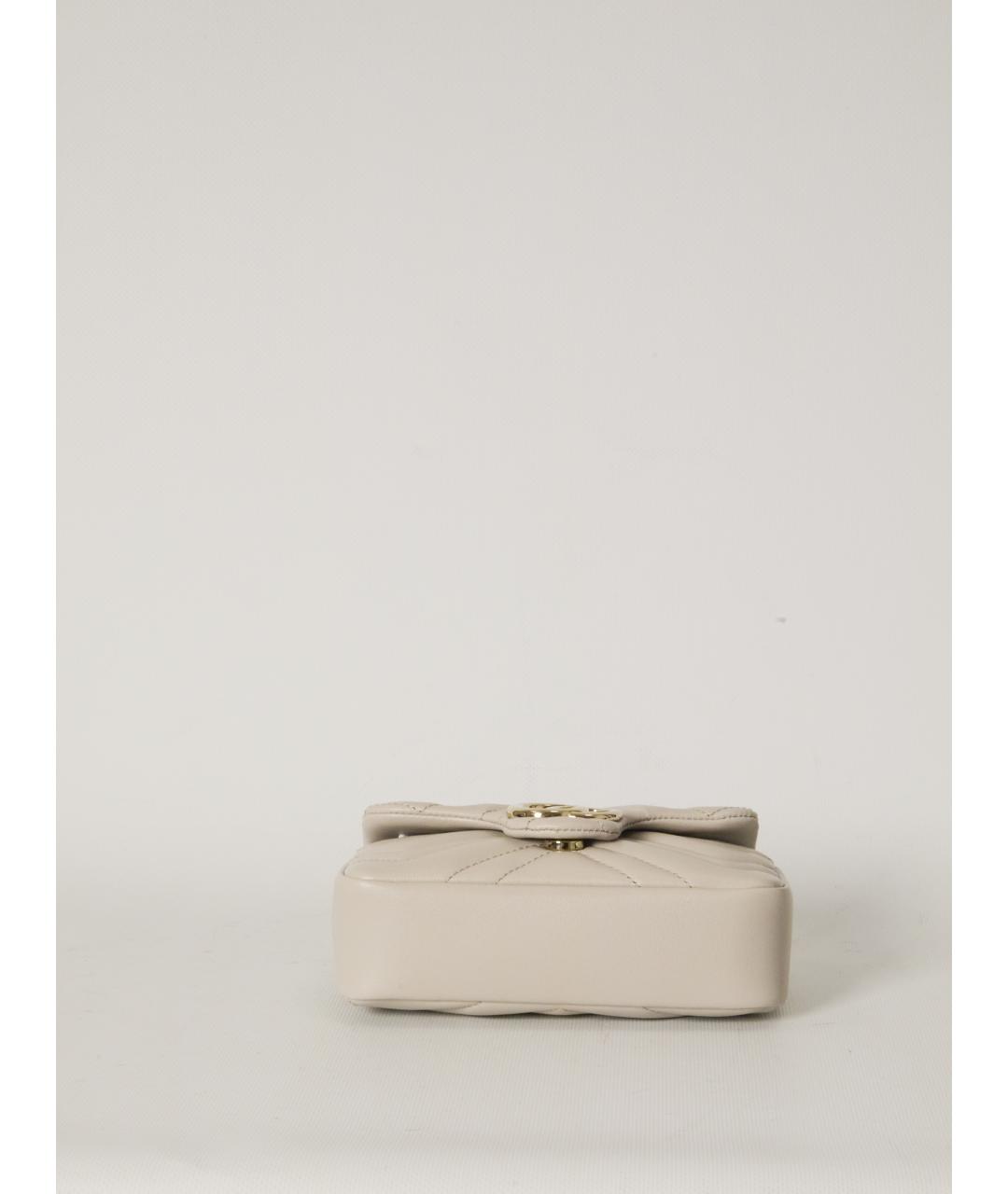 GUCCI Серая кожаная сумка через плечо, фото 3