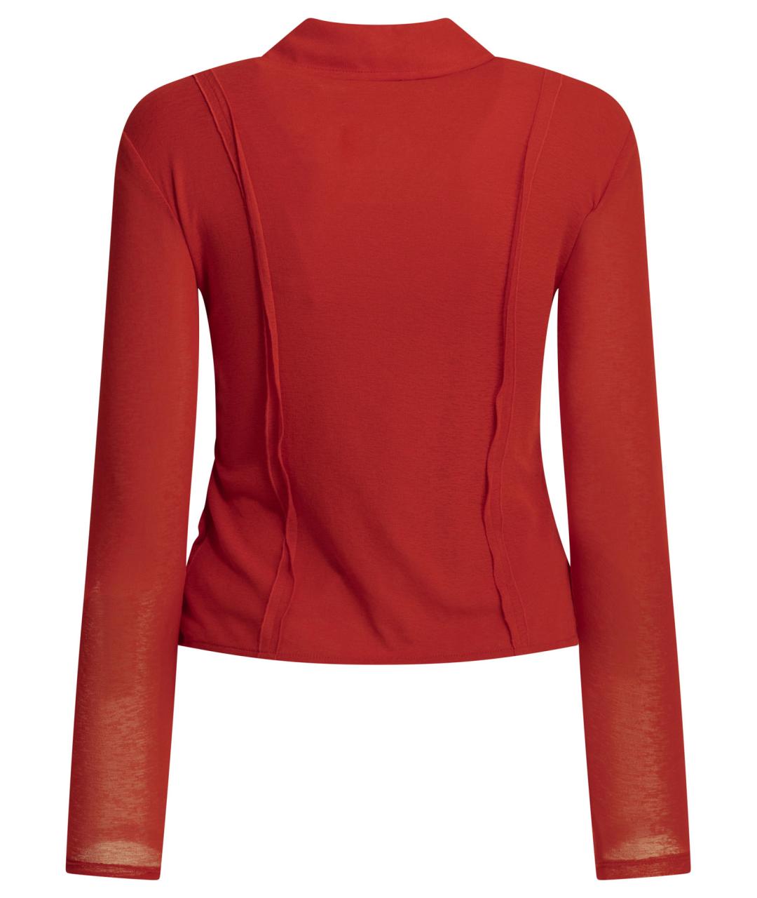 GANNI Красная полиэстеровая рубашка, фото 2