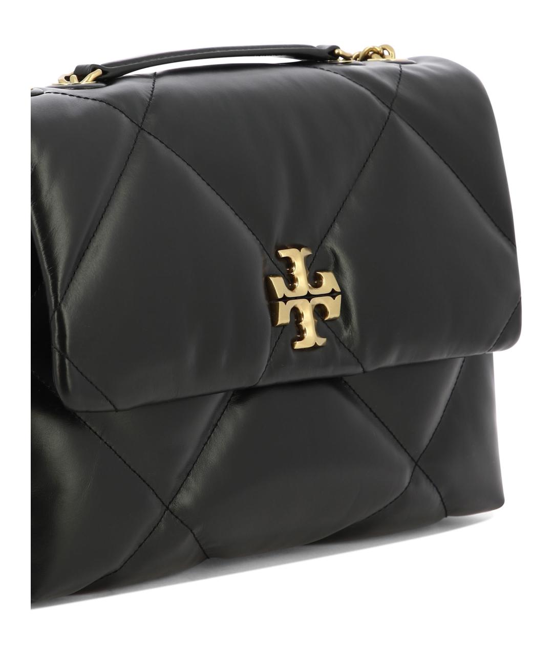 TORY BURCH Черная кожаная сумка через плечо, фото 4