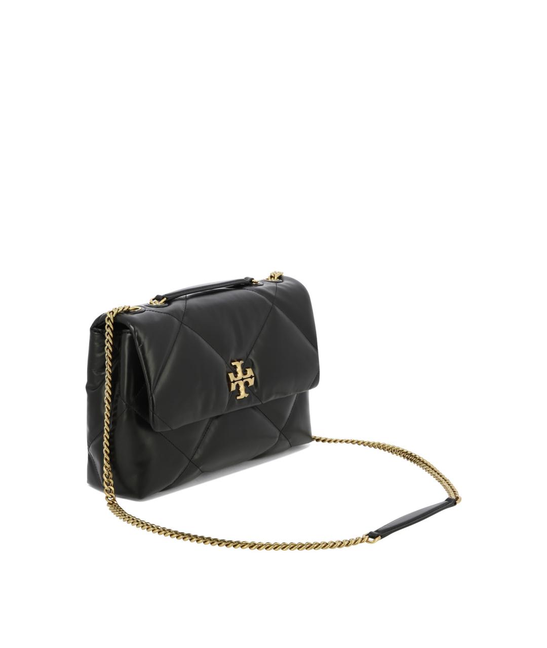 TORY BURCH Черная кожаная сумка через плечо, фото 2