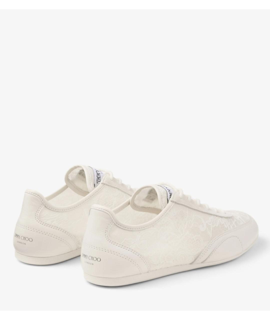 JIMMY CHOO Бежевые текстильные кеды, фото 3