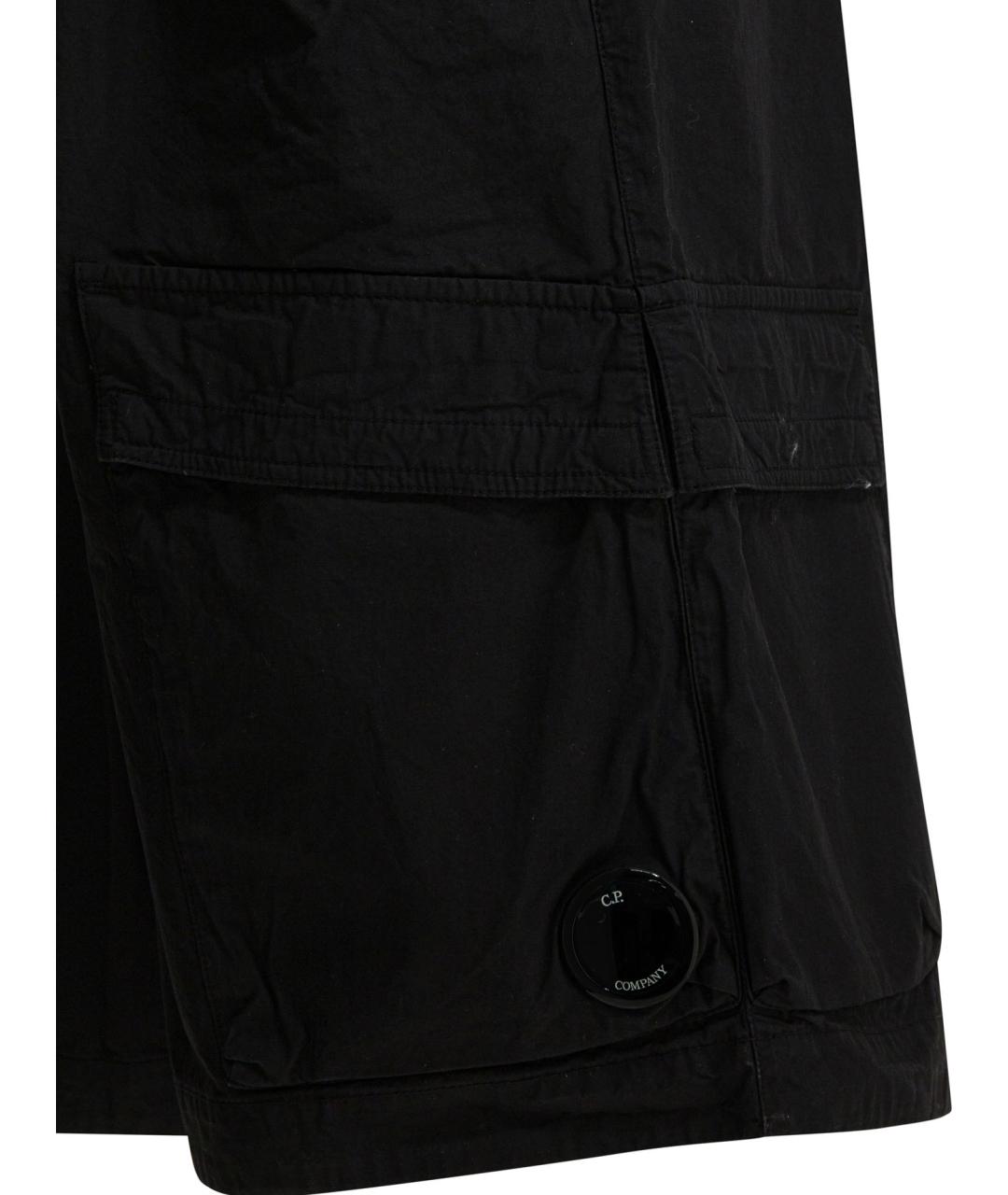 CP COMPANY Черные хлопковые шорты, фото 4