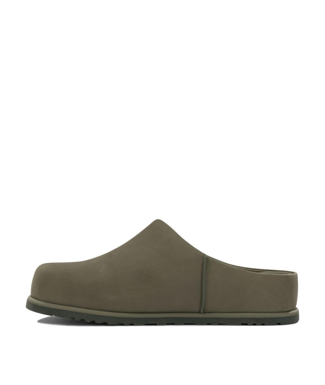 UGG AUSTRALIA Зеленые кожаные сандалии, фото 3