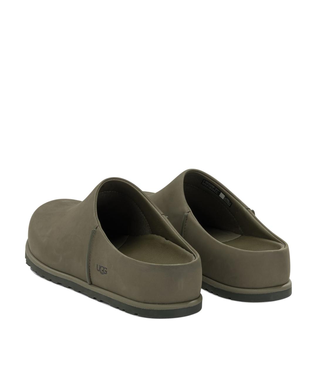 UGG AUSTRALIA Зеленые кожаные сандалии, фото 4