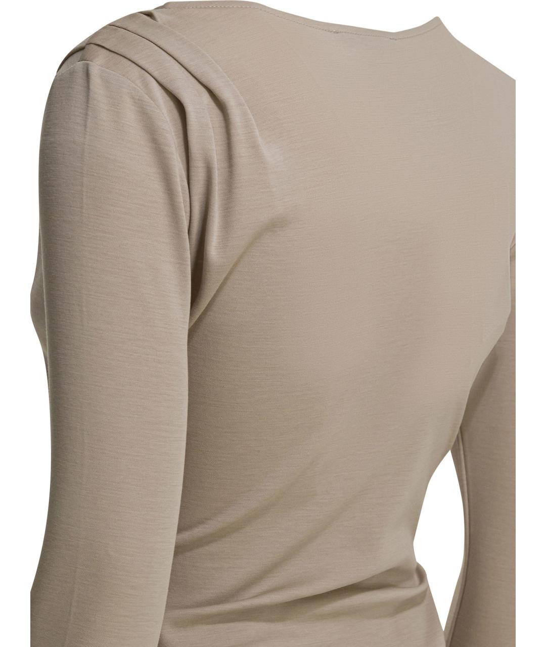 MAX MARA Бежевый шерстяной джемпер / свитер, фото 4