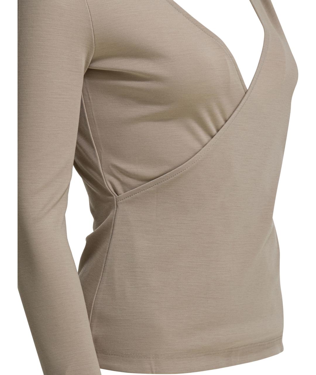 MAX MARA Бежевый шерстяной джемпер / свитер, фото 3