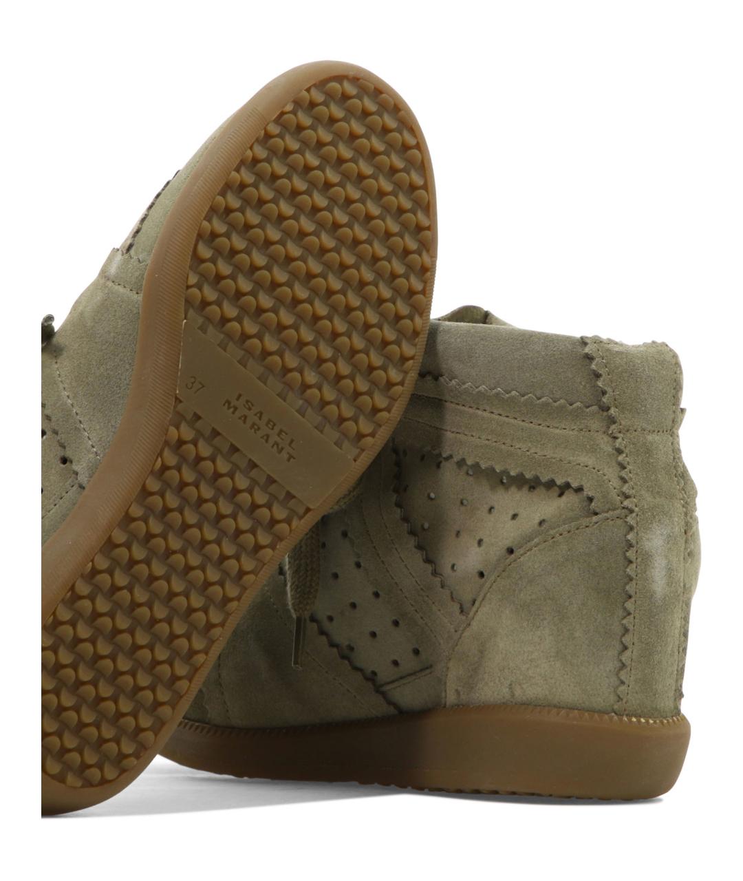 ISABEL MARANT Коричневые замшевые кроссовки, фото 5