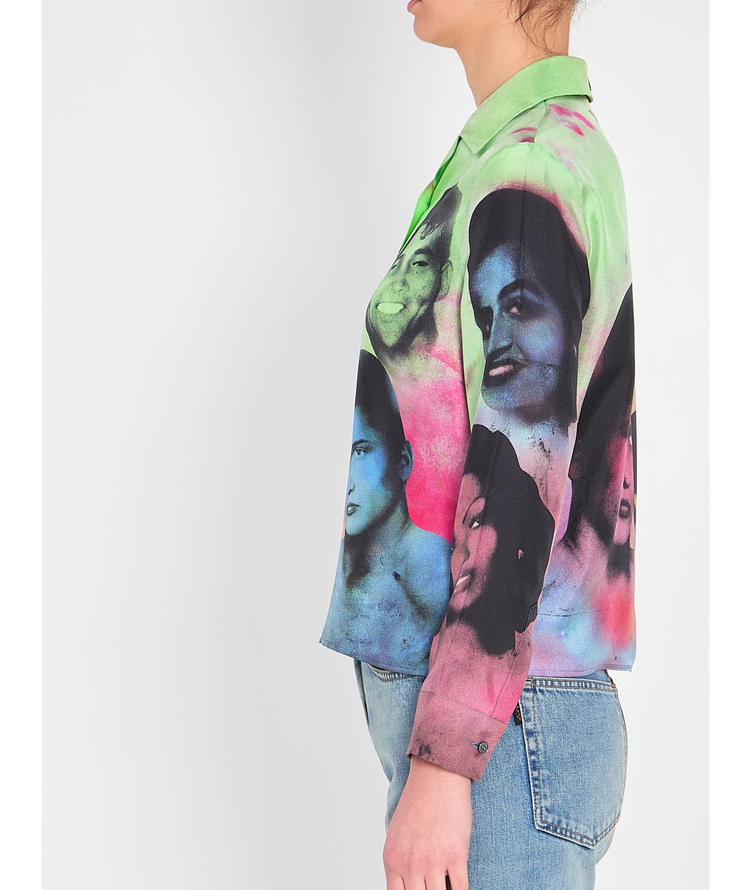 VERSACE Мульти шелковая рубашка, фото 3