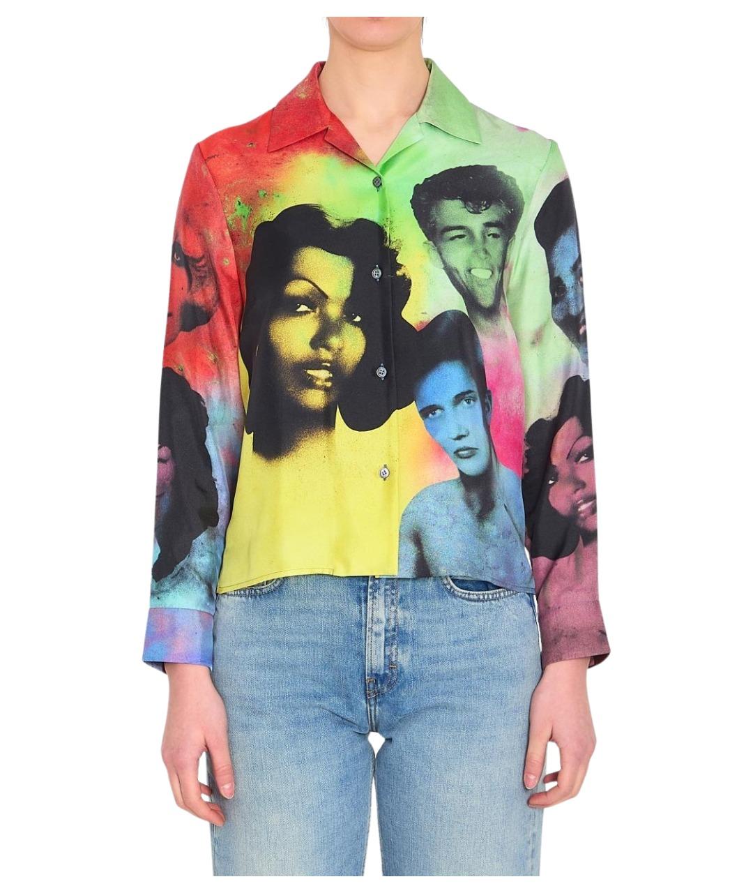 VERSACE Мульти шелковая рубашка, фото 1