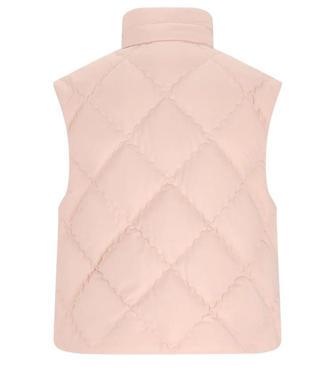 MONCLER Розовый полиамидовый жилет, фото 2