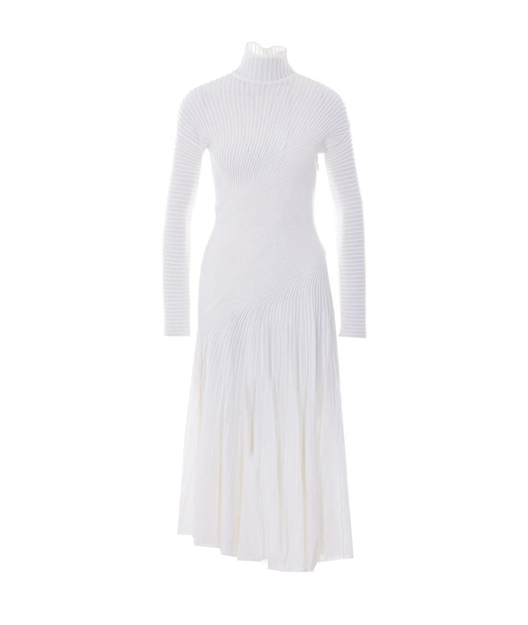 ALAIA Белое шерстяное повседневное платье, фото 1