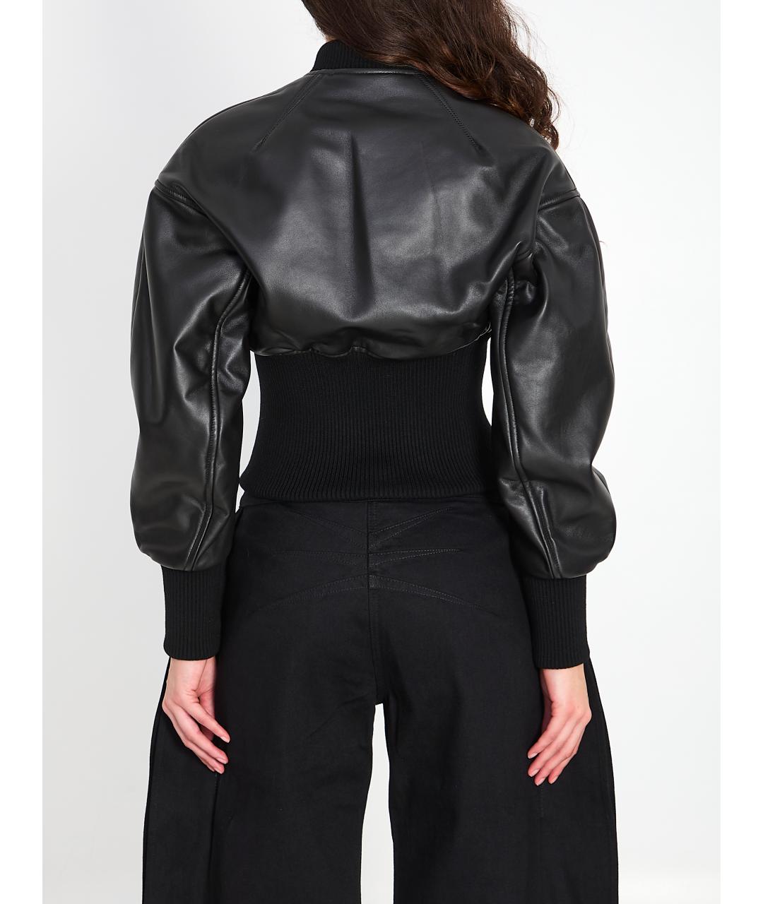 ALAIA Черная кожаная куртка, фото 5