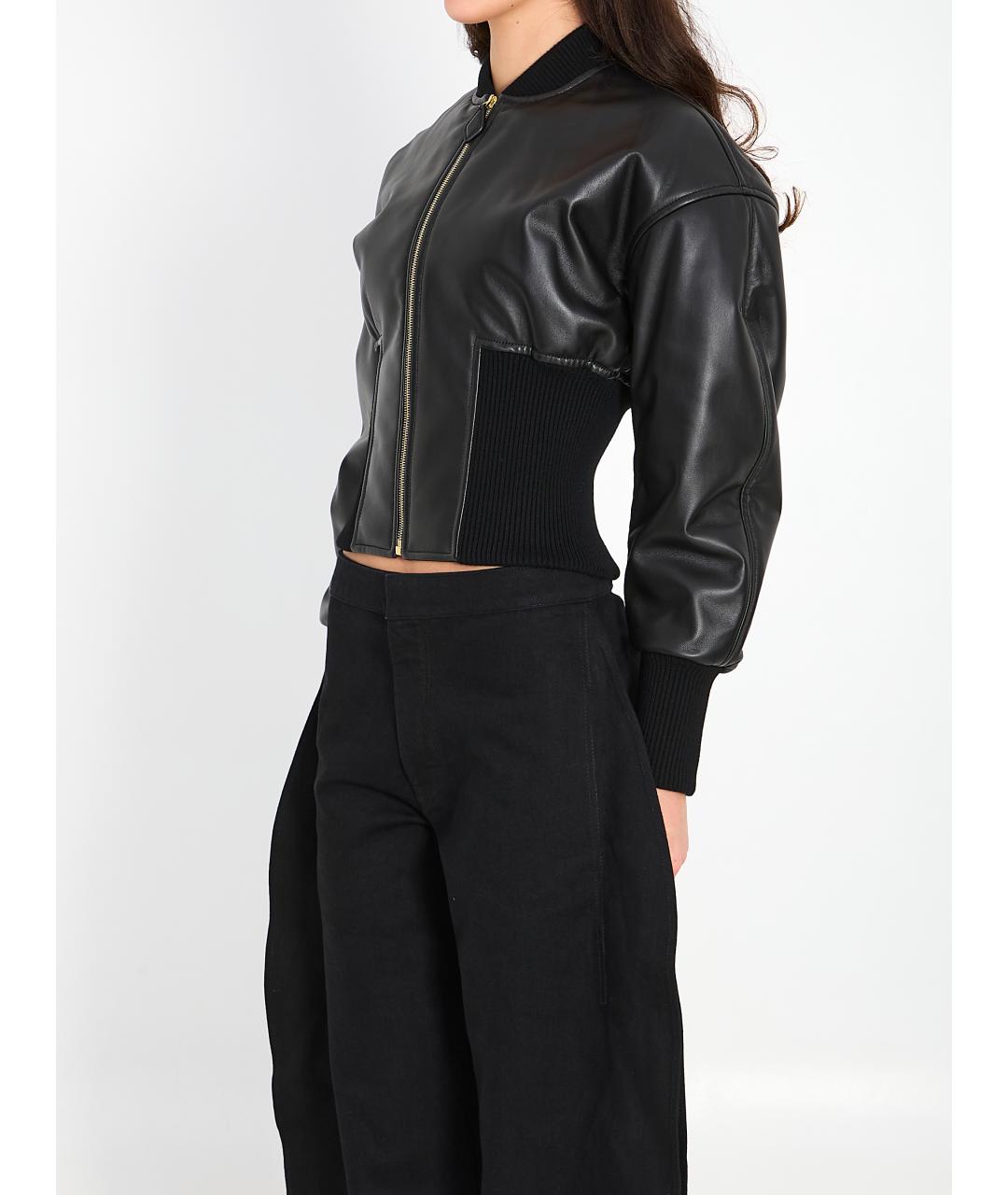 ALAIA Черная кожаная куртка, фото 3
