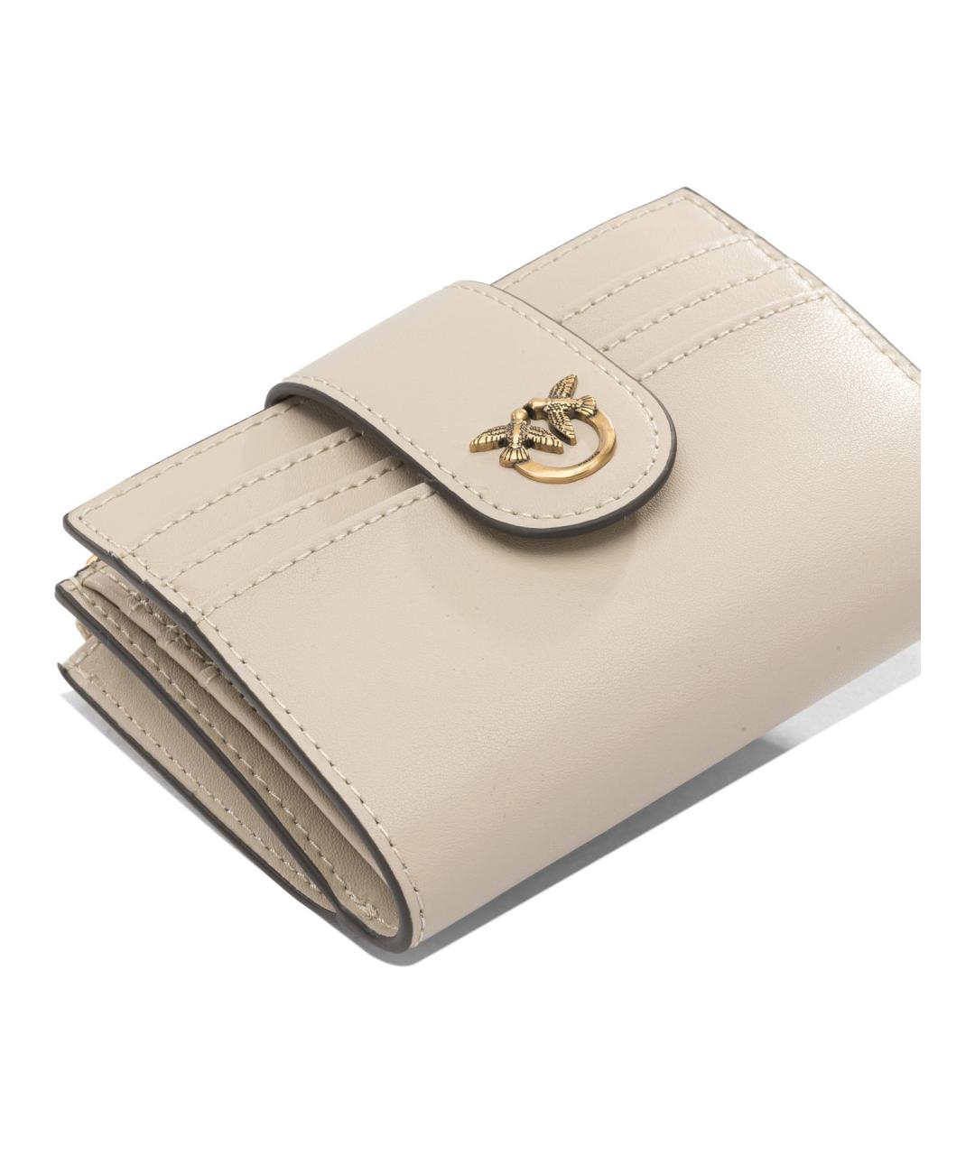 PINKO Бежевый кожаный кошелек, фото 4