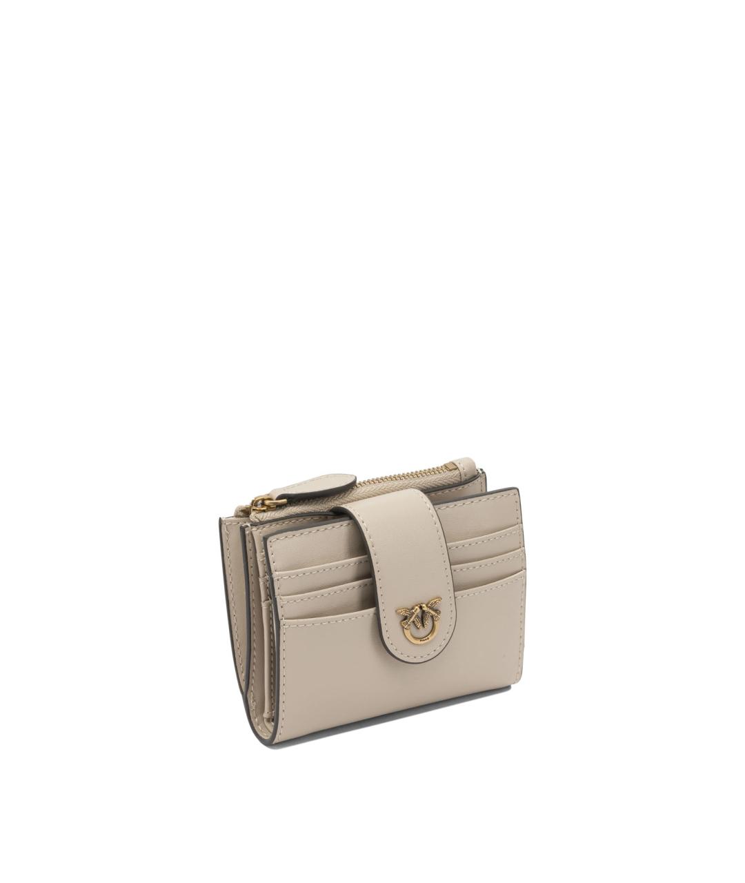 PINKO Бежевый кожаный кошелек, фото 2