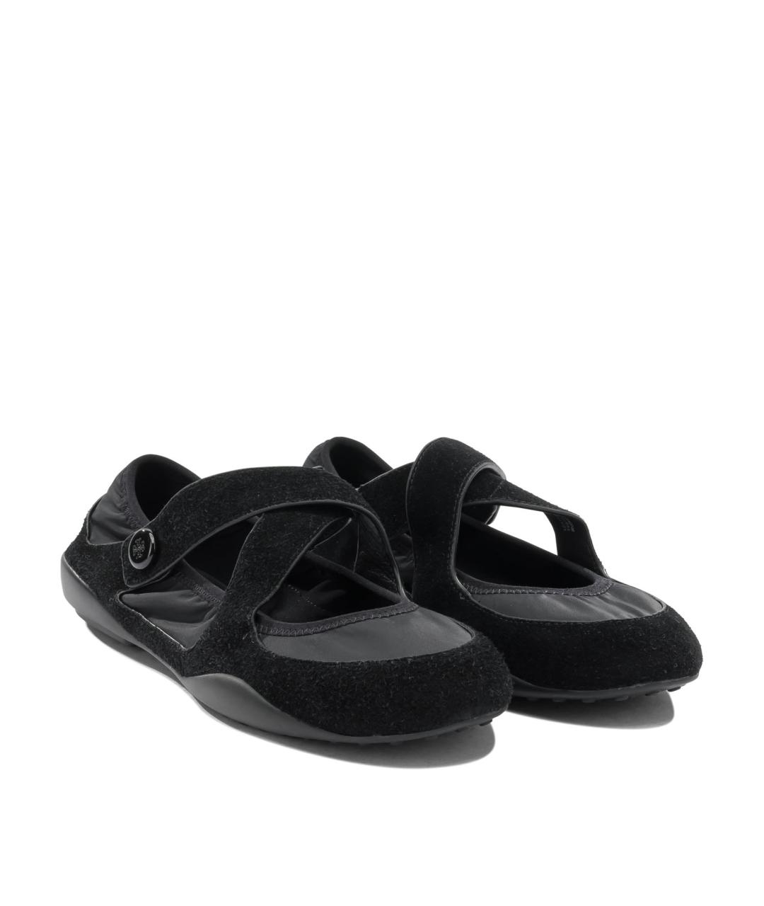 TORY BURCH Черные замшевые балетки, фото 2