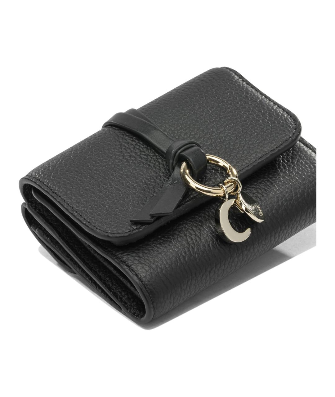 CHLOE Черный кожаный кошелек, фото 4