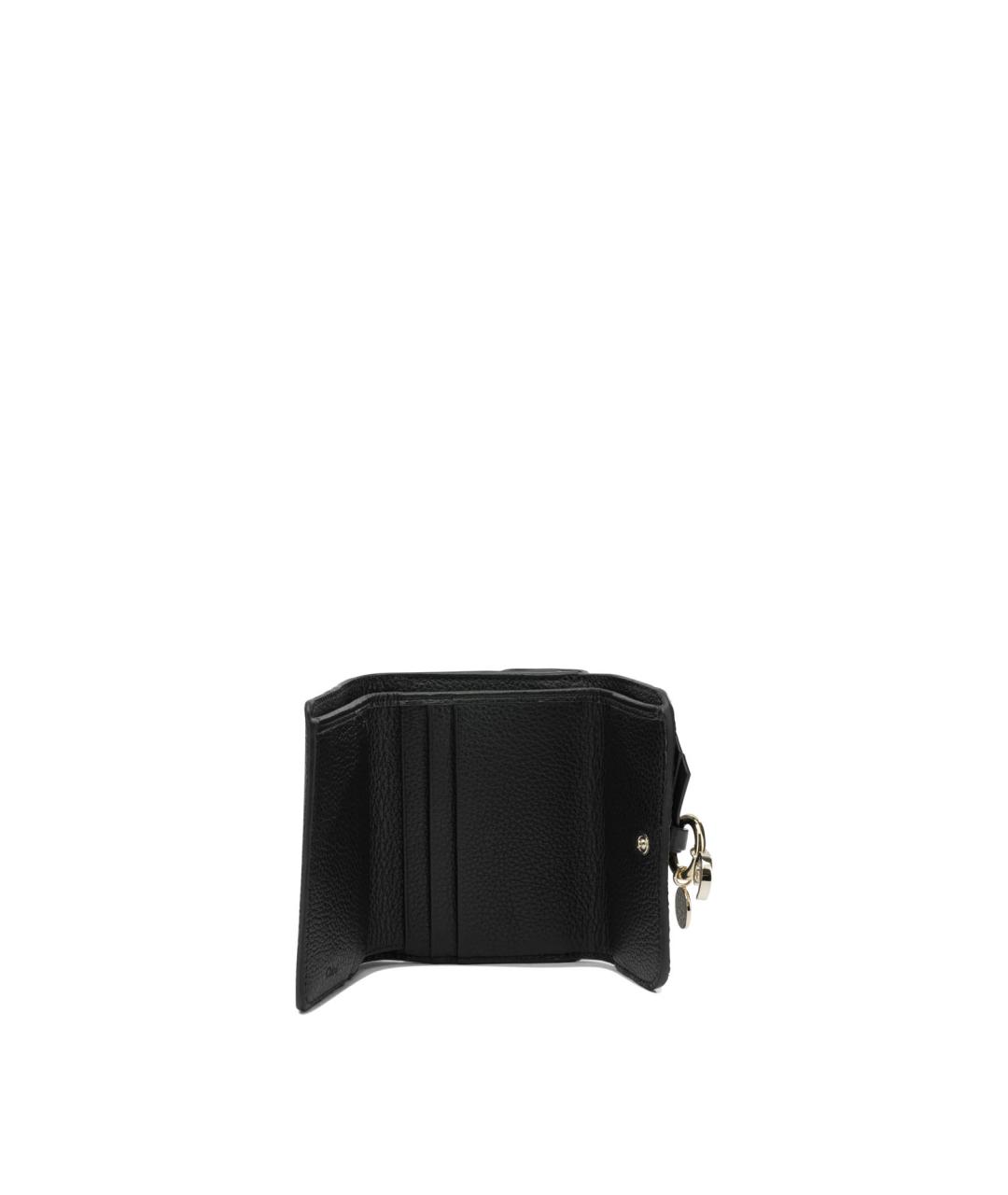 CHLOE Черный кожаный кошелек, фото 5