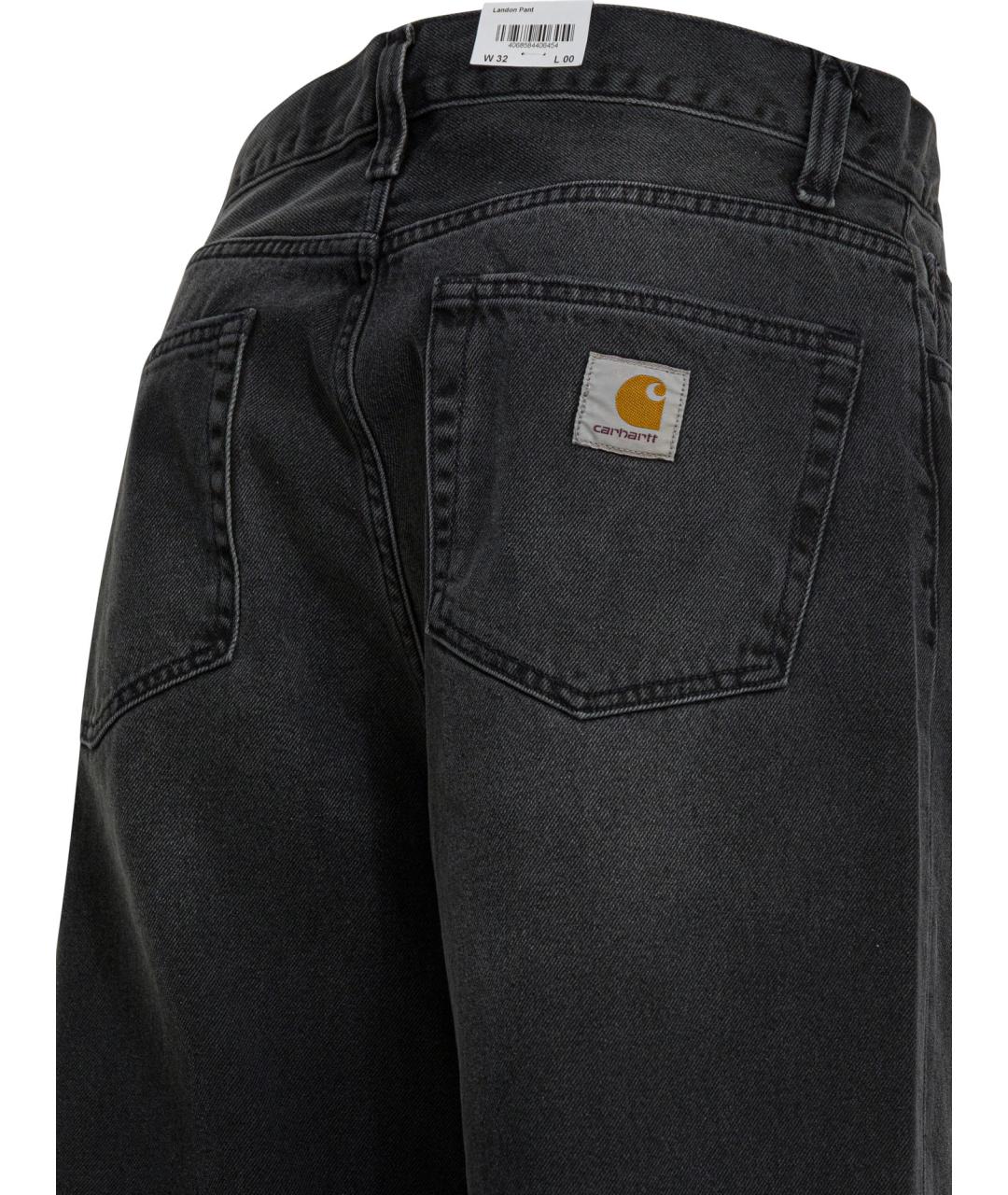 CARHARTT WIP Черные хлопковые повседневные брюки, фото 4