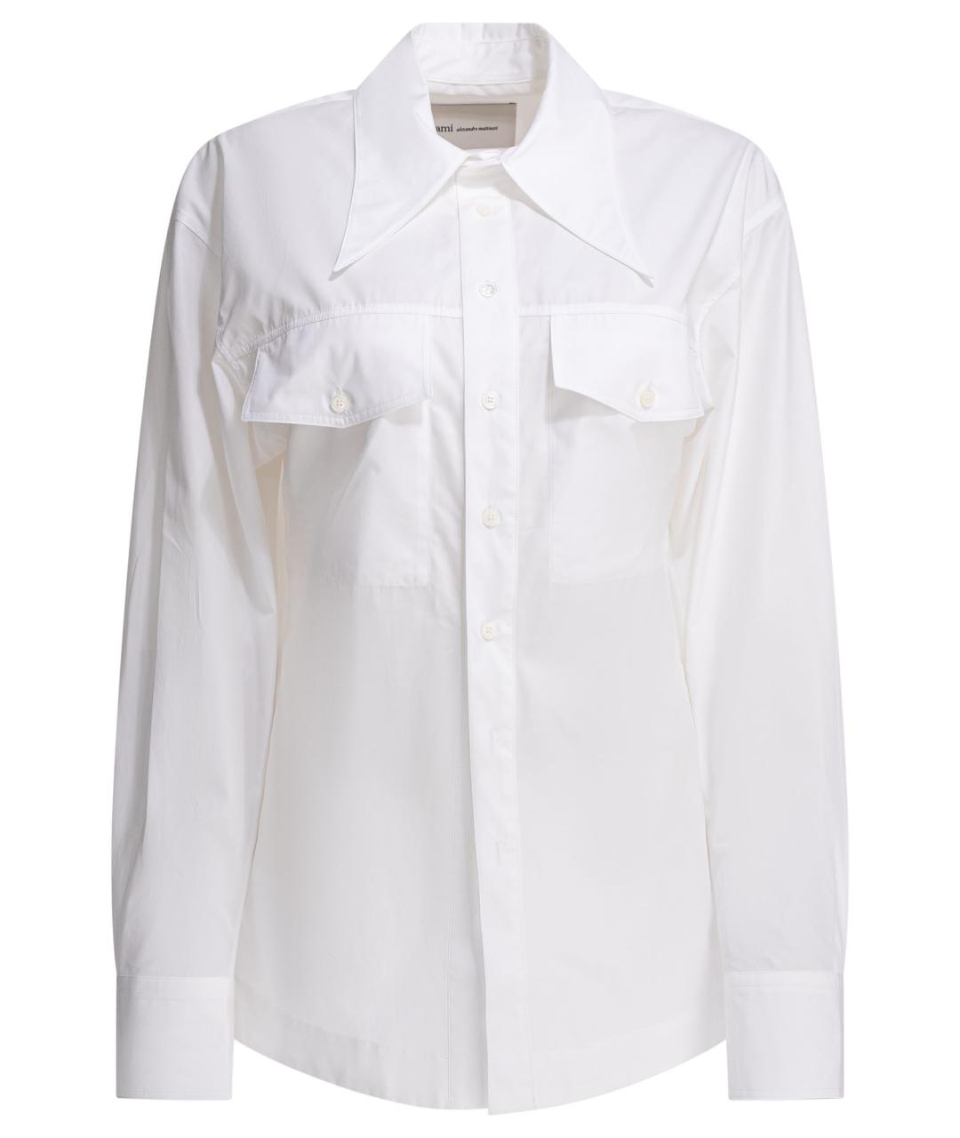 Ami Paris Белая хлопковая рубашка, фото 1
