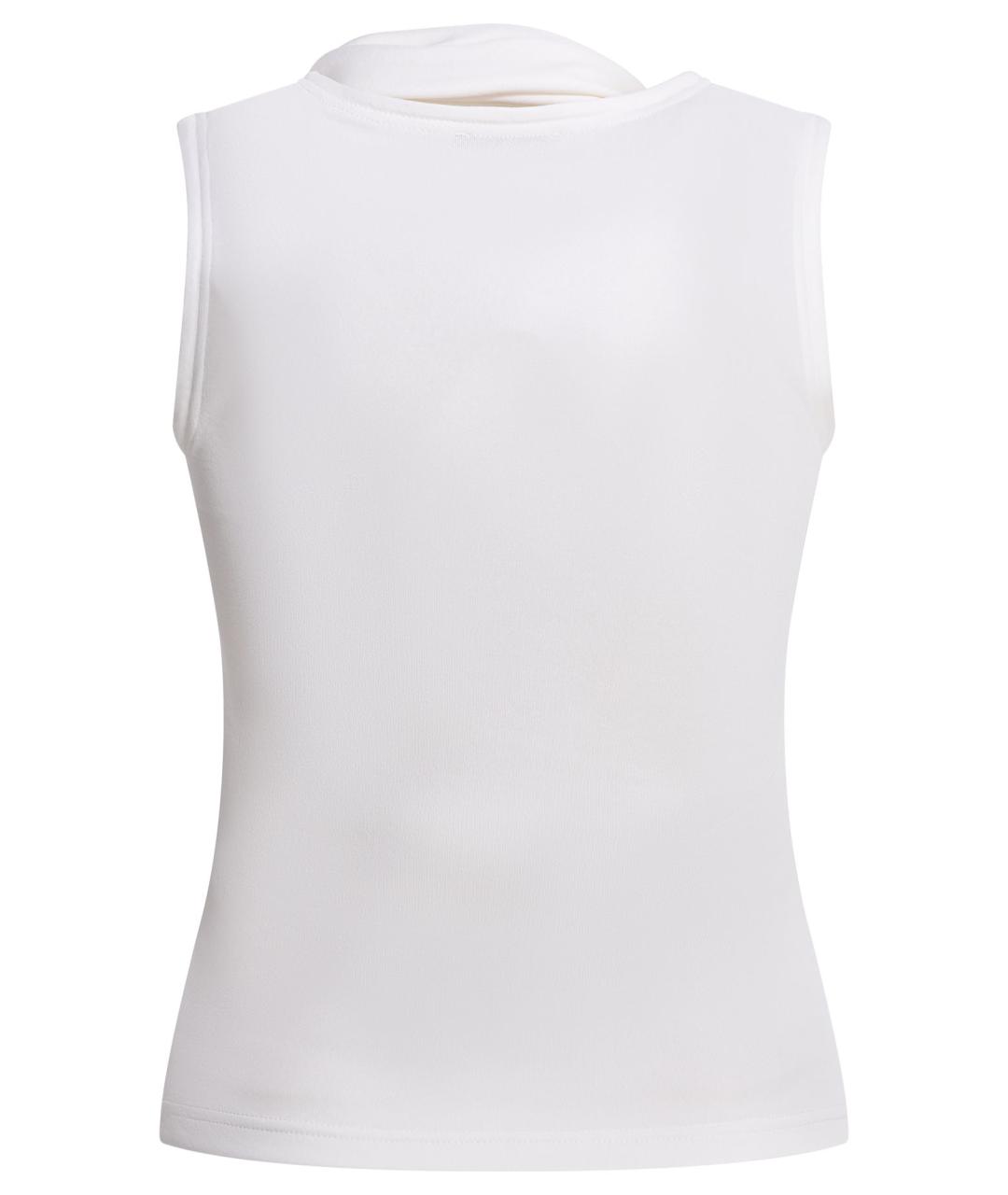 Ami Paris Белая вискозная майка, фото 2