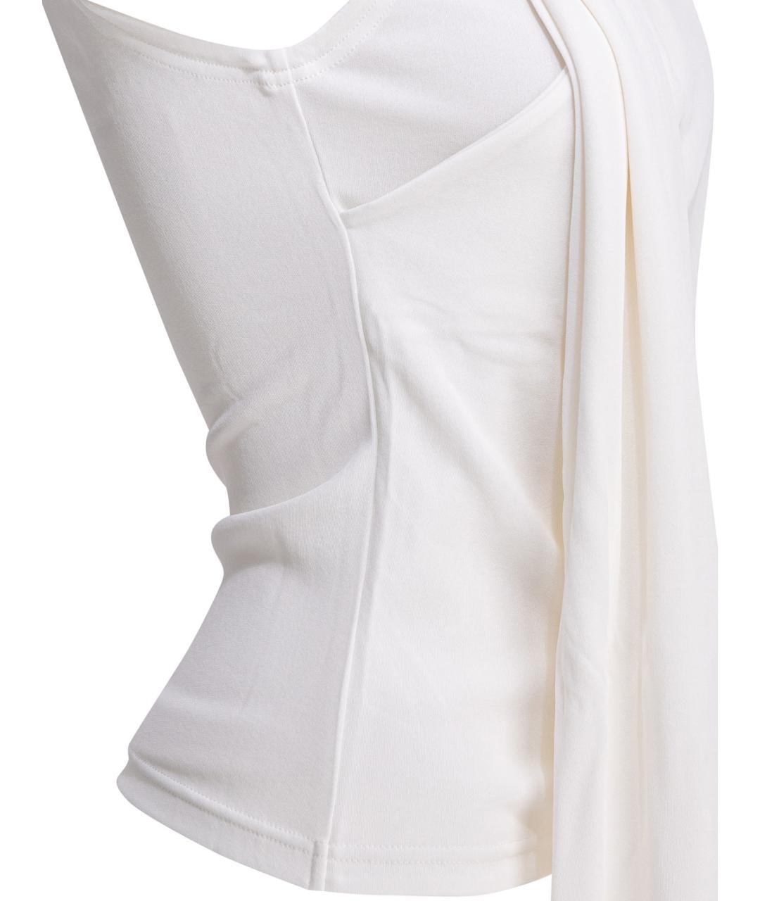 Ami Paris Белая вискозная майка, фото 4