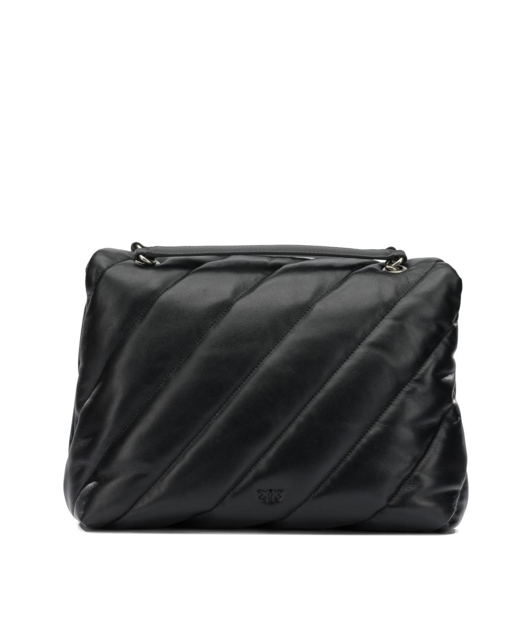 PINKO Черная сумка через плечо из искусственной кожи, фото 3